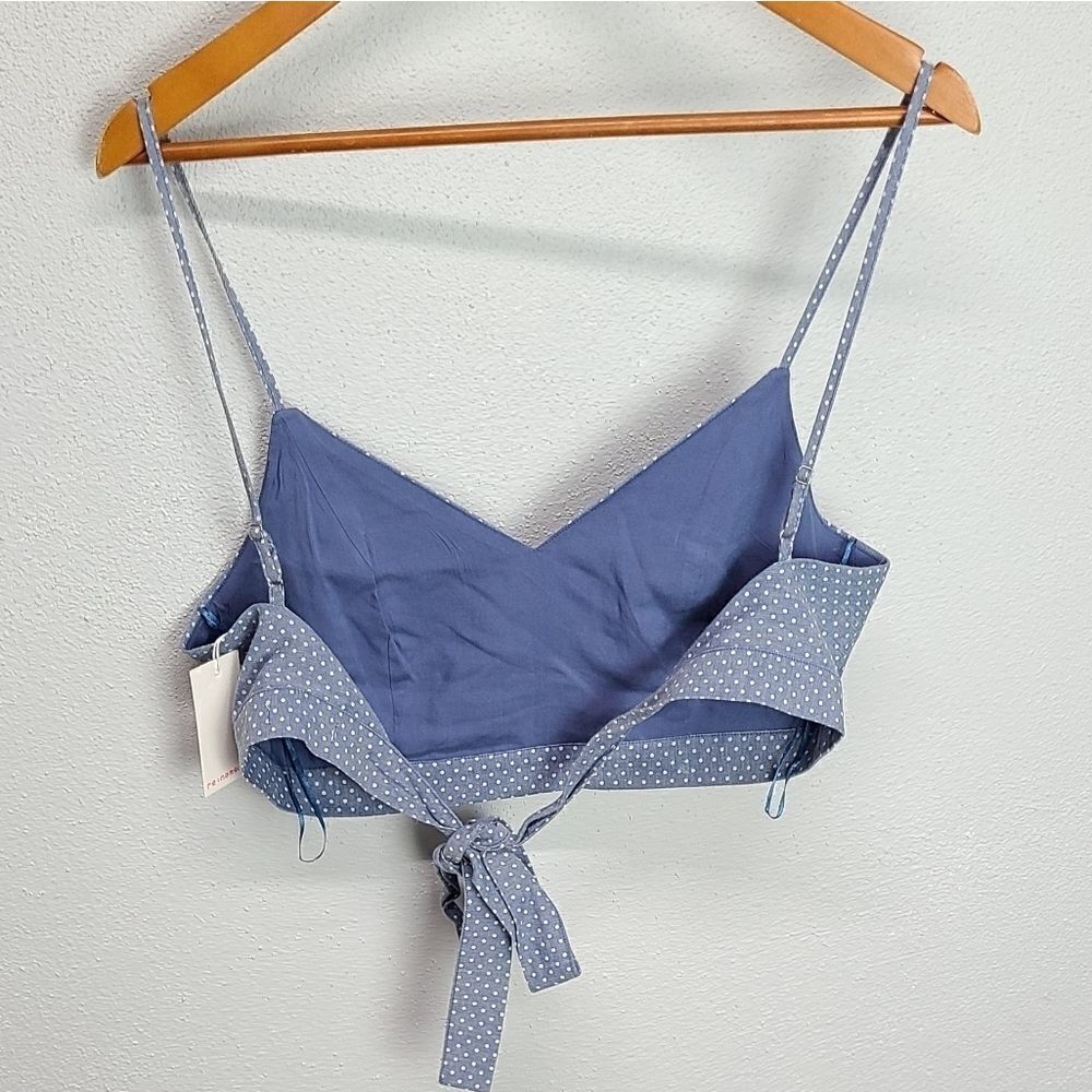 Re-named Polka-dot Skirt & Blue Cropped Top Set‎ Size S - Picture 5 of 9